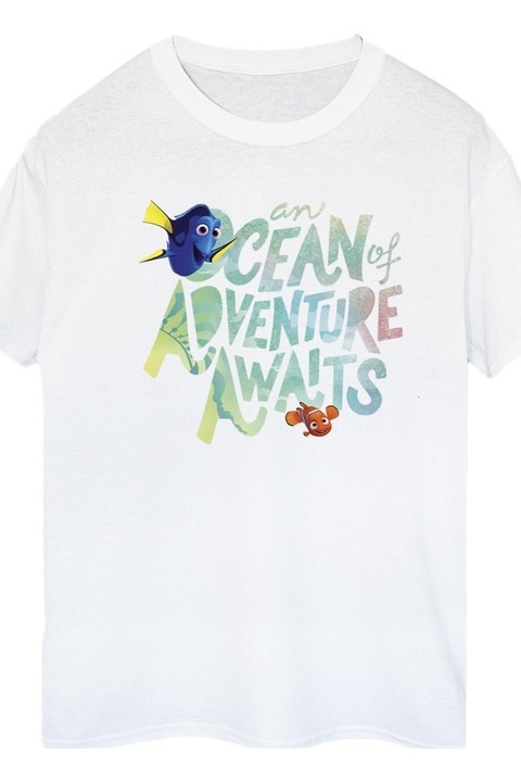 Disney Finding Dory Ocean Of Adventure női póló, fehér, Fehér