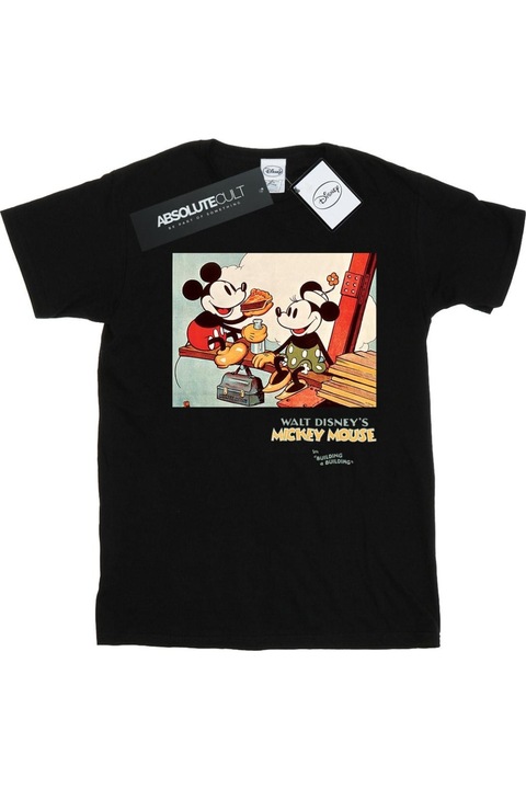 Disney Building A Building noi polo, fekete, Fekete