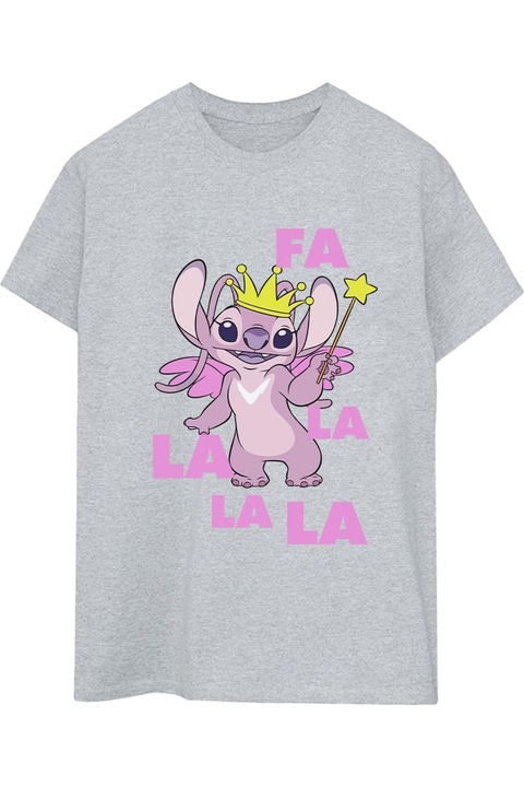 Disney Angel Fa La La női póló, sportszürke, Antracitszürke