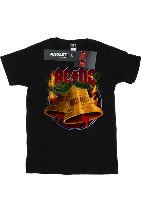 Tricou AC/DC Hells Bells Femei, Negru, Negru