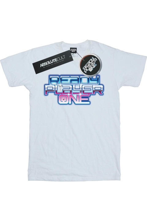 Ready Player One férfi póló, fehér, Fehér