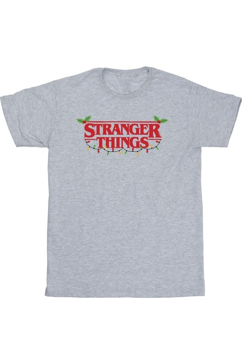 Férfi Netflix Stranger Things póló, szürke sportwefdsxcg, Antracitszürke