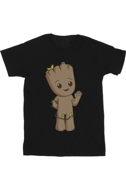 Marvel I Am Groot ferfi polo, fekete1