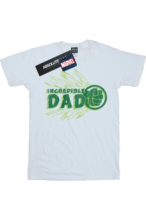 Marvel Incredible Dad férfi póló, fehér, Fehér