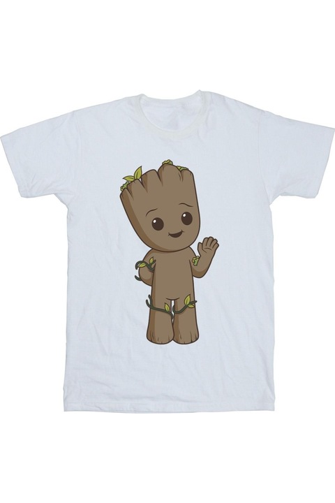 Marvel I Am Groot ferfi polo, feher1