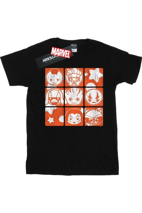 Marvel Guardians Of The Galaxy Men póló, fekete, Fekete