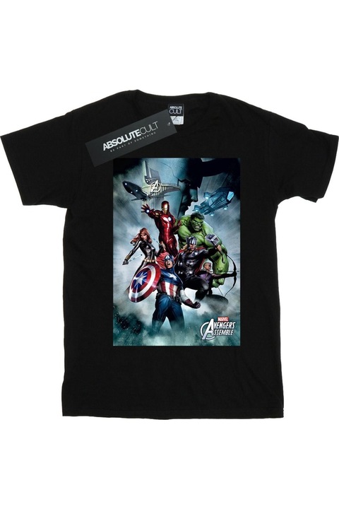 Marvel Avengers ferfi polo, fekete