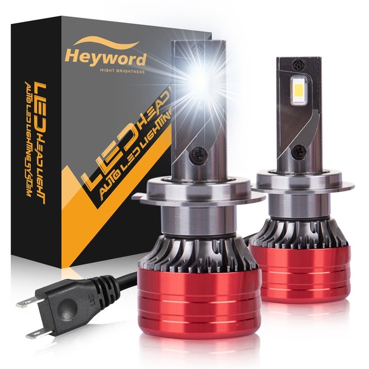 Комплект от 2 LED крушки Heyword 2025, 20000LM, 120W, бели