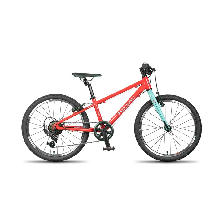 Gyerek kerékpár Beany Zero 20", mentapiros, 20 hüvelykes, súlya 7,53 kg, 105-125 cm magasságra