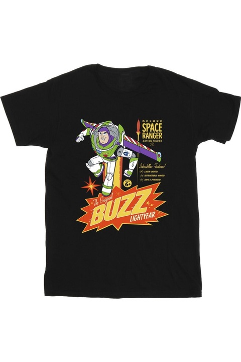 Disney Toy Story Lightyear férfi póló, fekete, Fekete