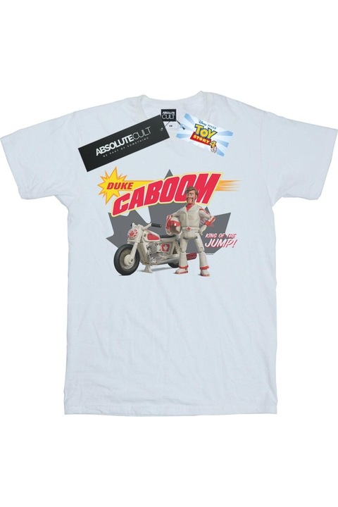 Disney Toy Story 4 King Of The Jump férfi póló, fehér, Fehér