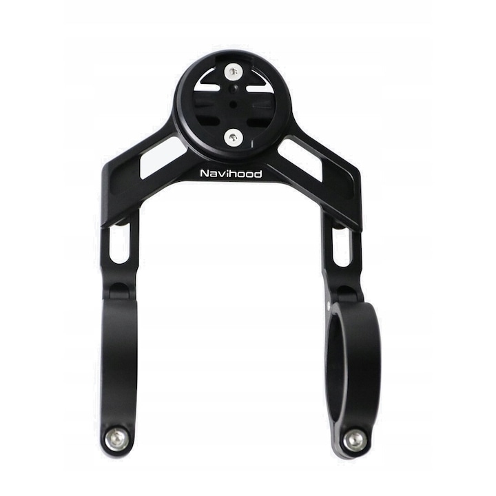 Suport dublu pentru bicicleta, Navihood, C5, aluminiu, 35mm x 125mm, negru