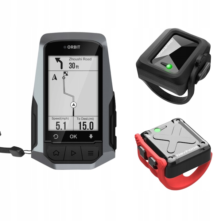 Ciclocomputer, Meilan, Navihood L1, Bluetooth, rezistent la apa, 2.6 inch
