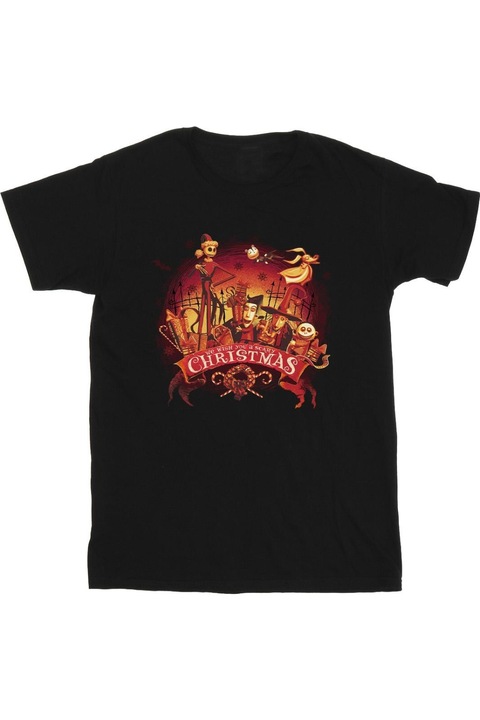 Disney The Nightmare Before Christmas ferfi polo, fekete, Fekete