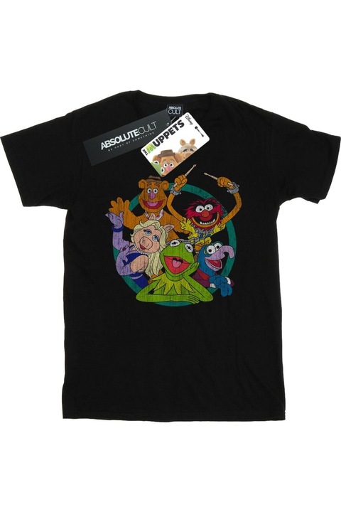 Disney The Muppets férfi póló, fekete, Fekete