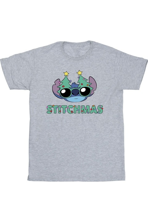 Disney Stitchmas férfi póló, Sport szürke, Antracitszürke