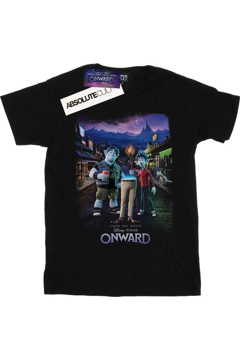 Disney Onward férfi póló, fekete, Fekete