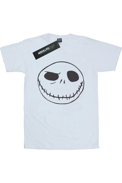 Disney Nightmare Before Christmas Jack's Big Face férfi póló, fehér, Fehér