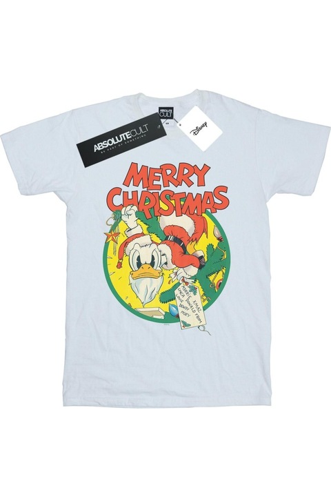 Disney Merry Christmas férfi póló, fehér, Fehér