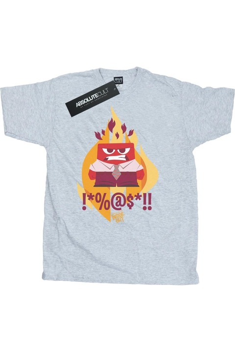 Disney Inside Out Fired Up Férfi póló, sportszürke, Antracitszürke