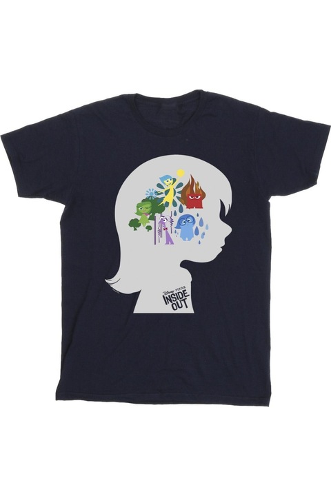Disney Inside Out férfi póló, sötétkék, Tengerészkék