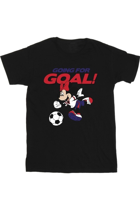 Disney Going For Goal férfi póló, fekete, Fekete