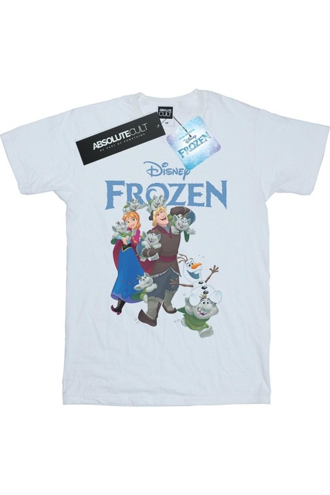 Disney Frozen Happy Trolls Men póló, fehér, Fehér
