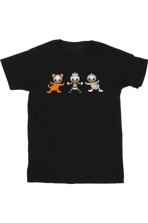 Disney Duck Tales Halloween férfi póló, fekete, Fekete