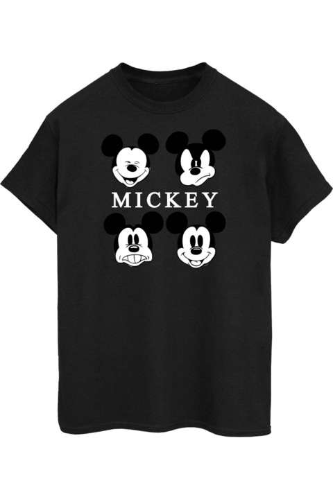 Disney Four Heads férfi póló, fekete, Fekete