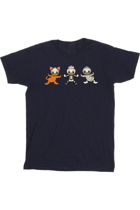 Disney Duck Tales Halloween férfi póló, sötétkék, Tengerészkék