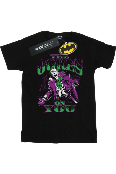 DC Comics The Joke's On You férfi póló, fekete, Fekete