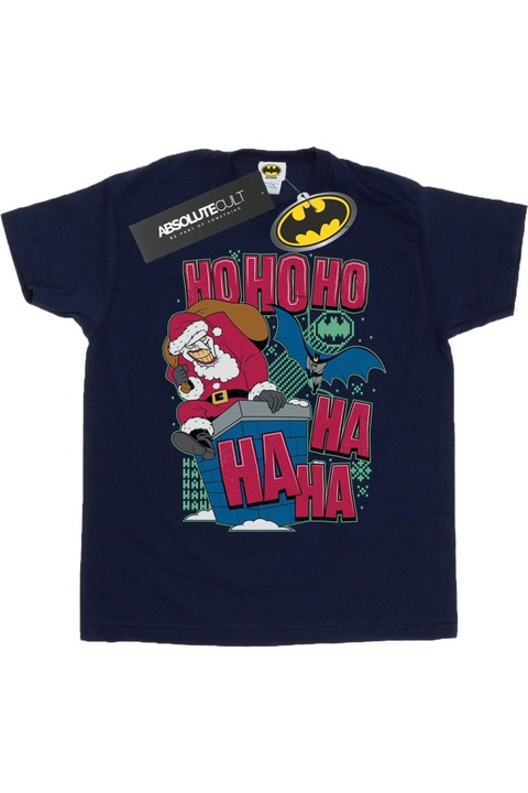 DC Comics Ha Ha Ha Ho Ho Ho Ho férfi póló, sötétkék, Tengerészkék
