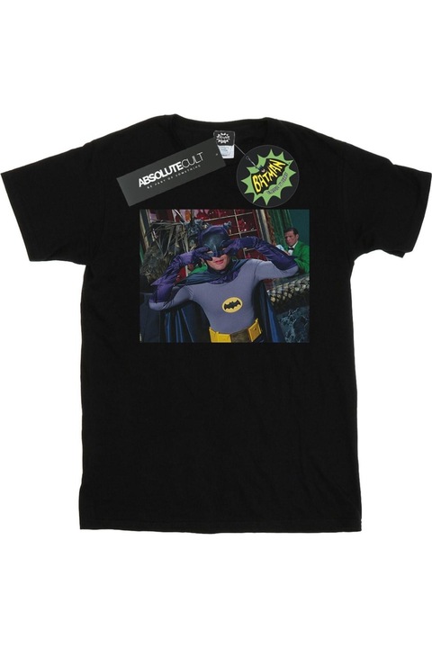 DC Comics Batman TV sorozat Batdance férfi póló, fekete, Fekete