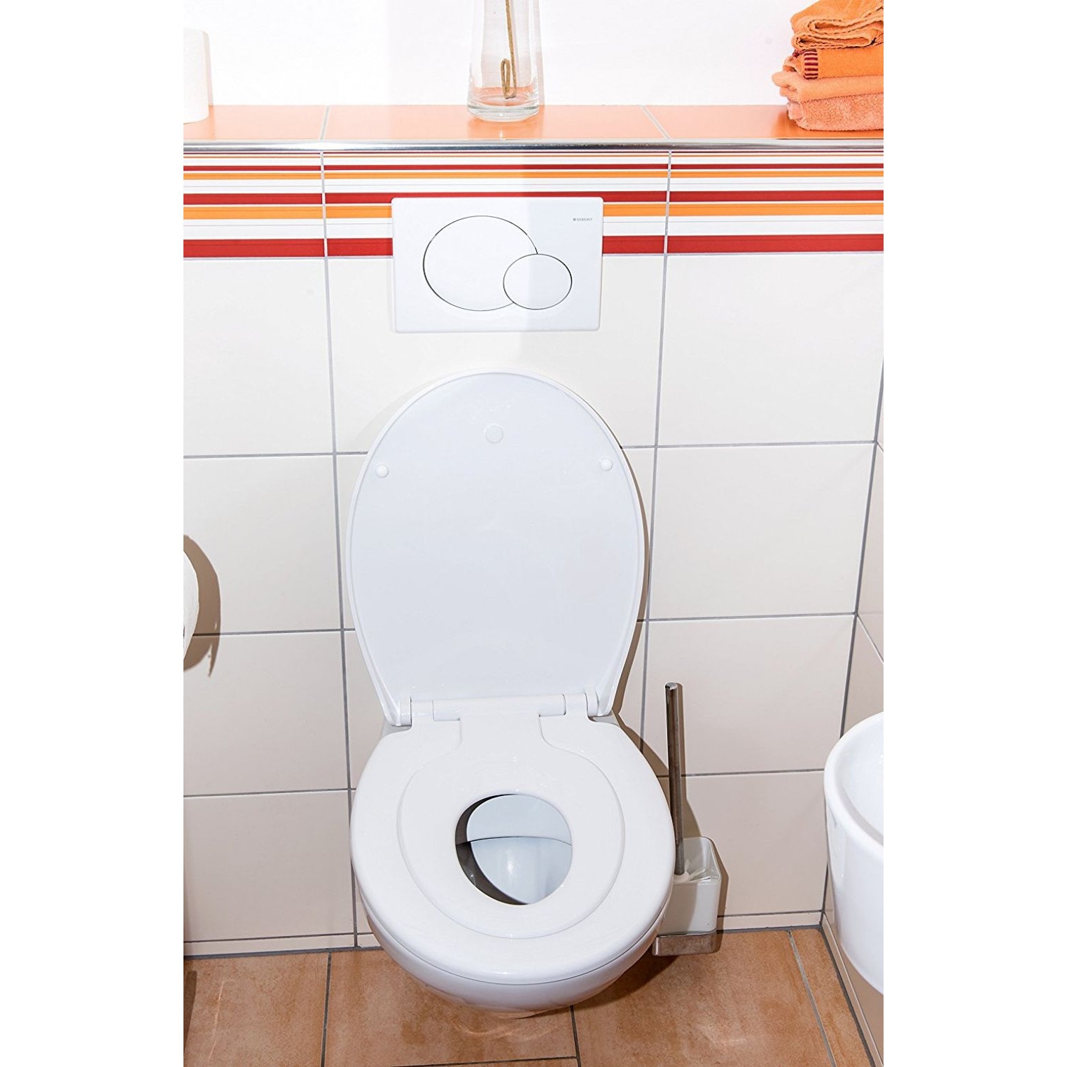 Cornat Abattant de WC Family Neo, siège enfant intégré, fermeture