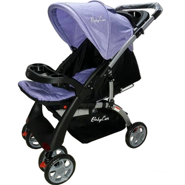 Детска количка за новородени 2 в 1 BABY CARE™ PRO COD 5374978, Fuxia