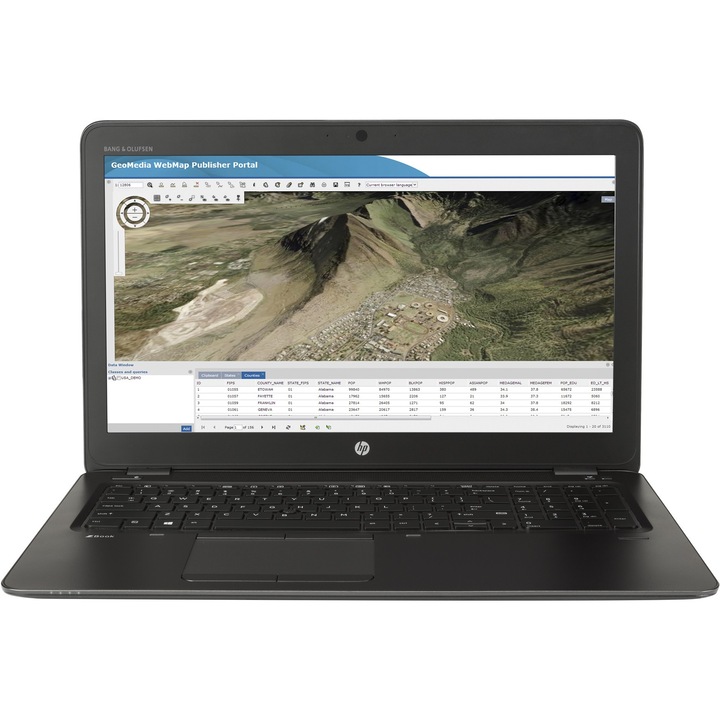 Лаптоп HP ZBook 15u G3 с Windows 10 с Intel Core i7-6500U (2.50/3.10 GHz, 4M), 8 GB, AMD W4190M 2GB GDDR5, Windows 7 Professional 64-битов + Лиценз за Windows 10 Professional, графит