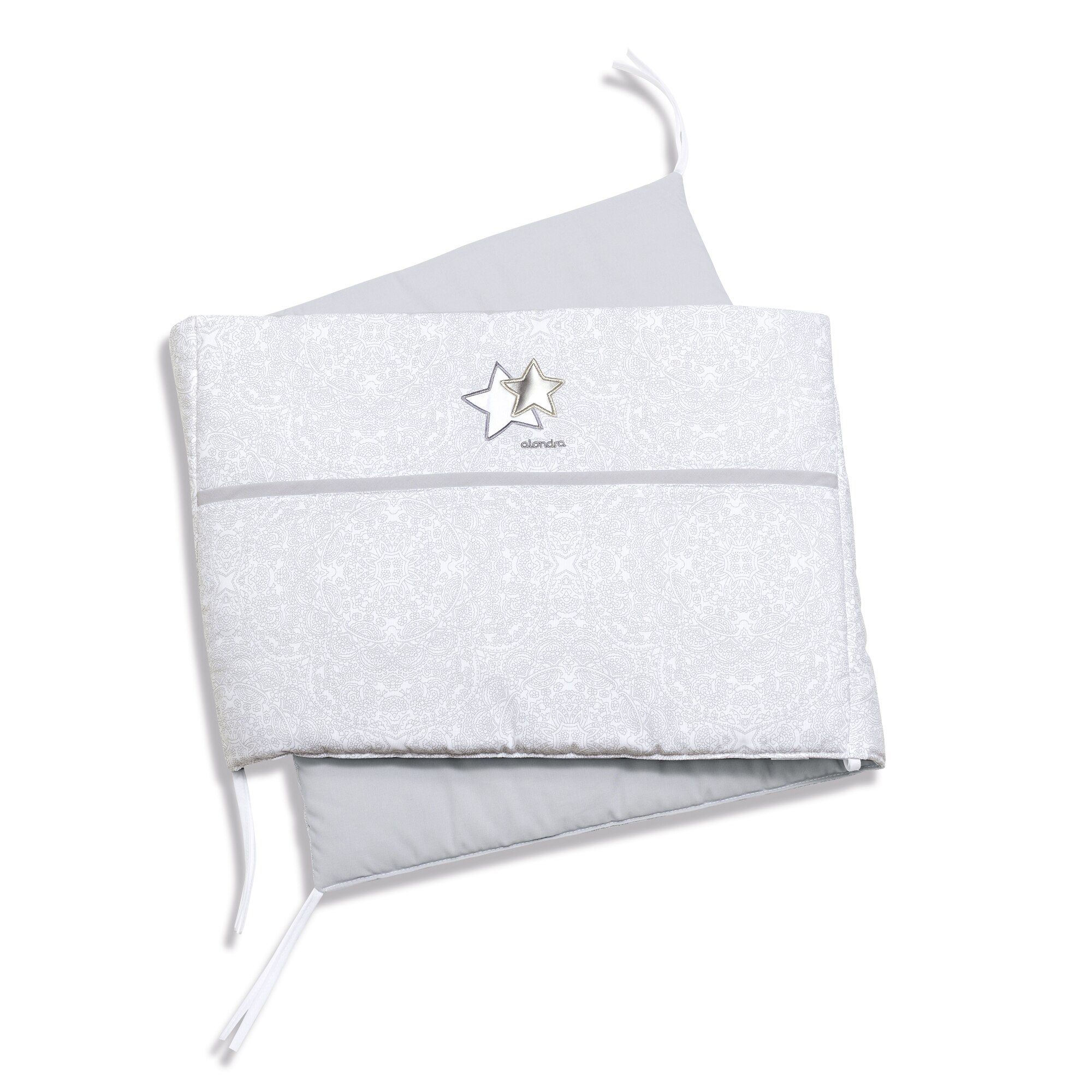 Aparatoare pentru patut 120×60 cm Silver cu dubla prindere