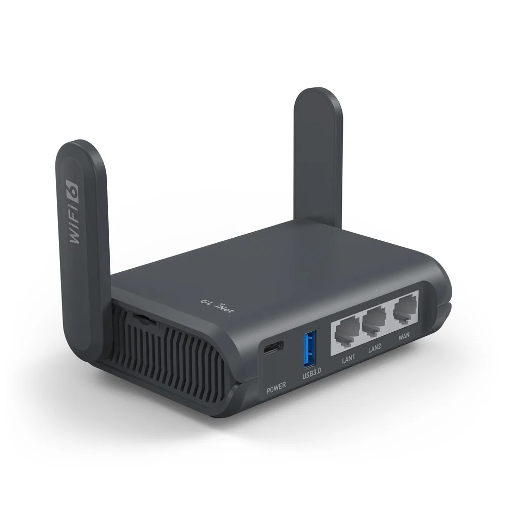 Router Wireless Gigabit Dual Band Slate AX (GL-AXT1800) cu WiFi 6