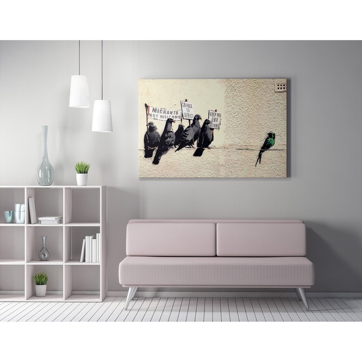 Канава картина Мигранти WY47, Многоцветна, 70 x 50 см