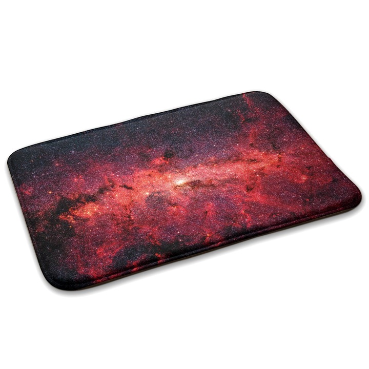 Covor pentru copiie, Decormat, Centrul Caii Lactee, Rosu, 75x45 cm, 010350680010100279050