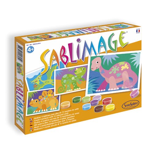 Set creativ cu nisip - Sablimage Dinozauri