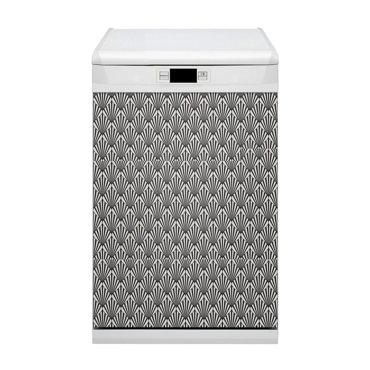 Covoras magnetic de bucatarie, Modele geometrice, Maro, 45 cm x 70 cm