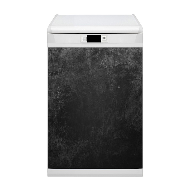 Covoras magnetic de bucatarie, Marmura neagra, gri, 45 cm x 70 cm