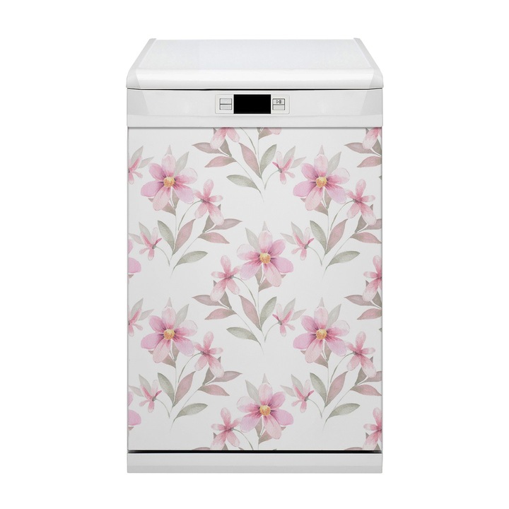 Magnet, decor magnetic, Flori roz, roz, 45 cm x 70 cm