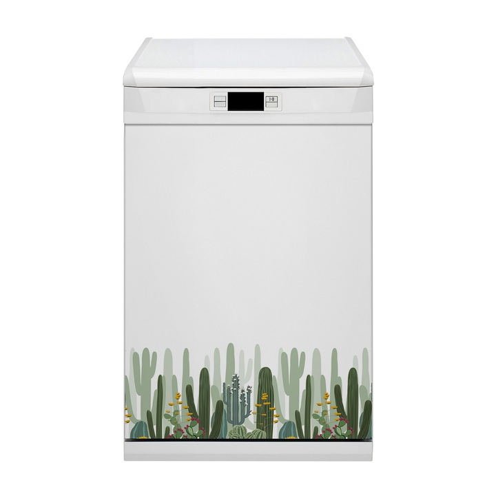 Magnet, decorativ, infloreste cacturile, Verde, 45 cm x 70 cm