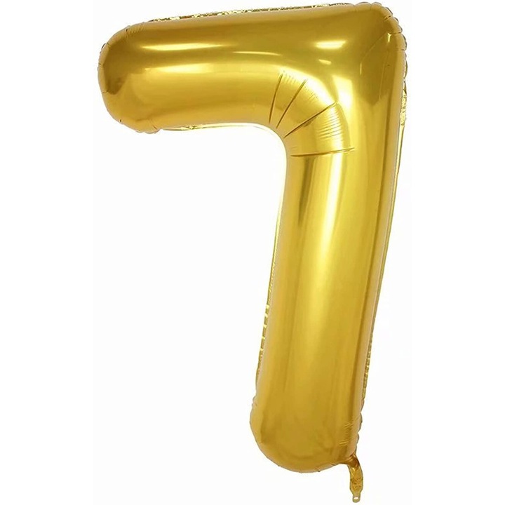 Balon folie, Domi Party, Auriu, cifra 7, 100 cm