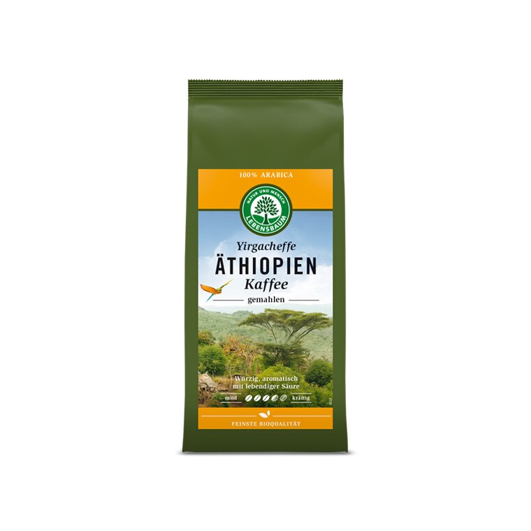 Cafea bio macinata Etiopiana - 100 % Arabica, 250 g