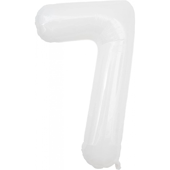 Balon folie, Domi Party, ALB, cifra 7, 105 cm