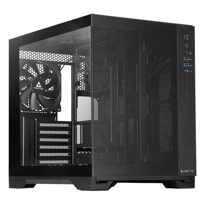 Компютърна кутия Chieftec Visio Air, Черен, Middle Tower