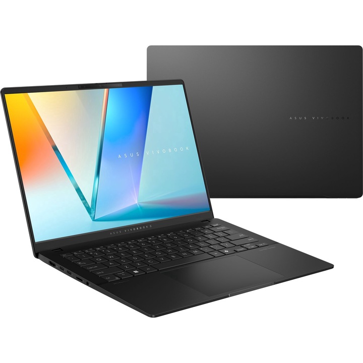 Лаптоп ASUS Vivobook S 14 S5406SA-QD123W, S5406SA-QD123W.250SSD, 14", Intel Core Ultra 7 256V (8-ядрен), Intel Arc 140V 8 Core, 16GB 6400MHz LPDDR5x, Сив